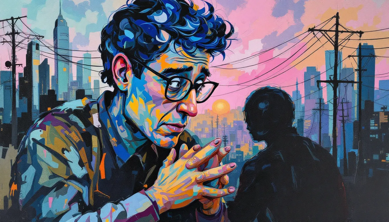 Ein Berater, der mit einer Person spricht, um professionelle Hilfe bei Stress und Depressionen zu bieten.